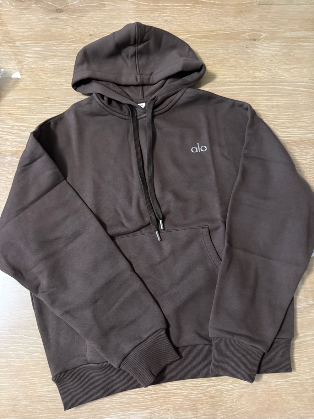 ALO Yoga Men's Dark Brown Logo Hoodie